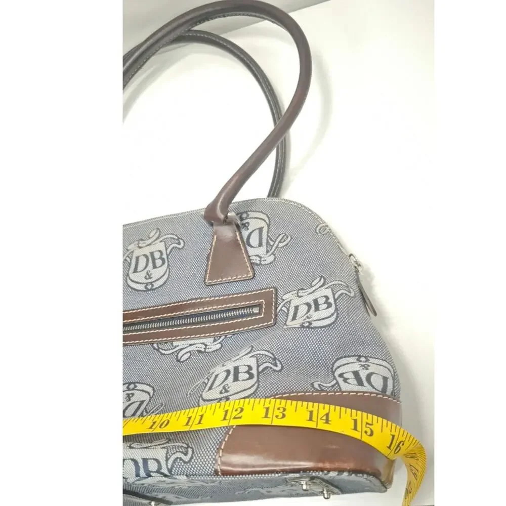vintage Y2K Dooney & Bourke Blue brown DB satchel